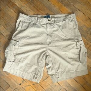 Ralph Lauren Classic Chino Cargo Shorts in Light Khaki 100% cotton Mens Size 42